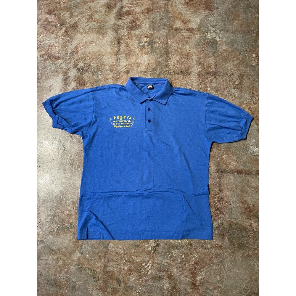 Vintage Screen Stars Polo‎ Shirt Collared Basic 90s Retro Sz XL *